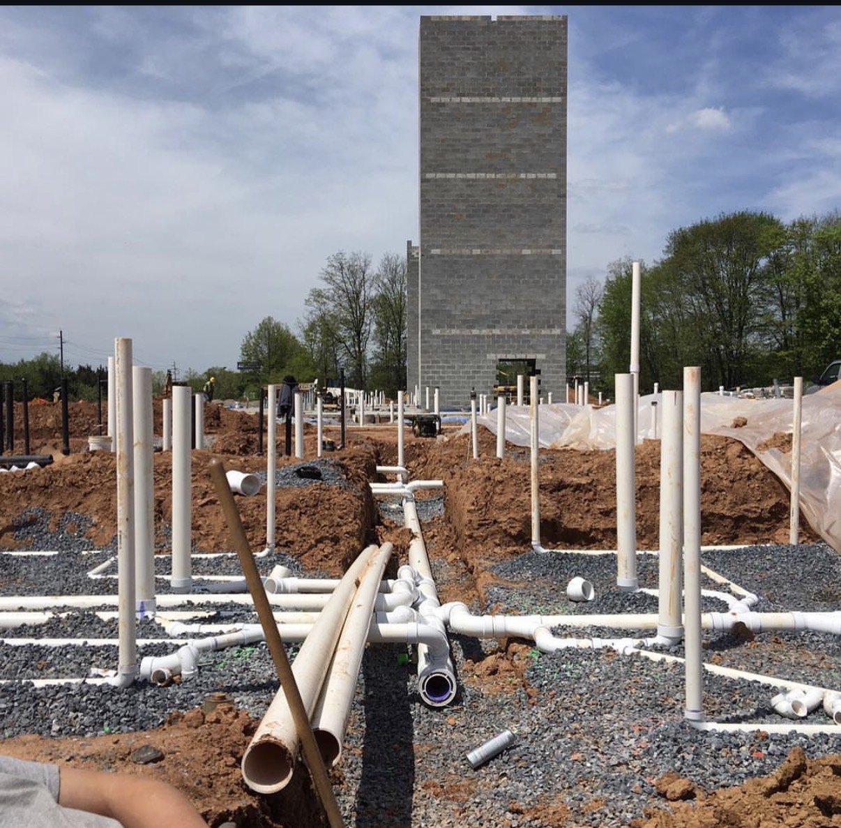 Affinity under-slab plumbing rough-in
